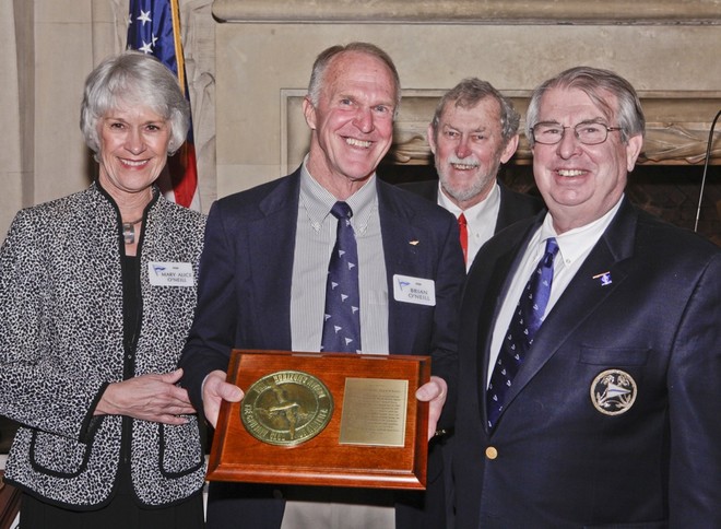 2012 Cruising Club of America Annual Awards Night at the New York Yacht Club<br />
CCA 2011 Far Horizons Award Winners Mary Alice and  Brian O’Neill            with Awards Chairman Bob Drew and CCA Commodore Dan Dyer<br />
<br />
<br />
Photo © Dan Nerney<br />
<br />
 ©  SW